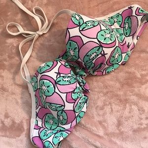 Cute printed Aerie bikini top (semi push-up)